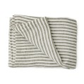 Lniany obrus w paski Leon 145x145, Seagrass - Tell Me More