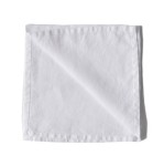 Lniane serwetki na stół z lnu stonewashed białe, 4 szt - Tell Me More