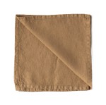 Lniane serwetki na stół z lnu stonewashed Hazelnut, 4 szt - Tell Me More