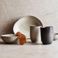 Ceramiczne talerze obiadowe Mame Oyster, 6 szt - Muubs