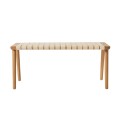 Drewniana ławka z plecionym siedziskiem Seat - Andersen Furniture