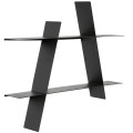 Czarna półka na ścianę metalowa A-Shelf 78x12x67 - Andersen Furniture