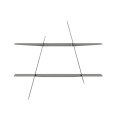 Półka na ścianę metalowa A-Shelf 52x9x46, srebrna stal - Andersen Furniture