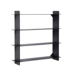 Półka ze stali Division 45x45x10, czarny mat - Andersen Furniture