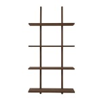 Duża półka ścienna dębowa Essence 70x25x140, Smoked - Andersen Furniture