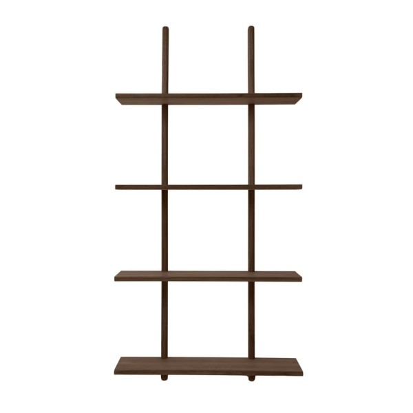 Duża półka ścienna dębowa Essence 70x25x140, Smoked - Andersen Furniture