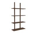 Duża półka ścienna dębowa Essence 70x25x140, Smoked - Andersen Furniture