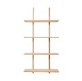 Duża półka ścienna dębowa Essence 70x25x140, Nature Oak - Andersen Furniture