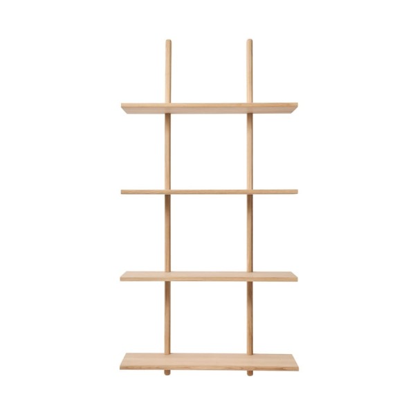 Duża półka ścienna dębowa Essence 70x25x140, Nature Oak - Andersen Furniture