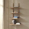 Duża półka ścienna dębowa Essence 70x25x140, Nature Oak - Andersen Furniture