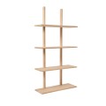 Duża półka ścienna dębowa Essence 70x25x140, Nature Oak - Andersen Furniture