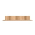 Wąska półka drewniana designerska Pillar 78x15x12, Oak - Andersen Furniture