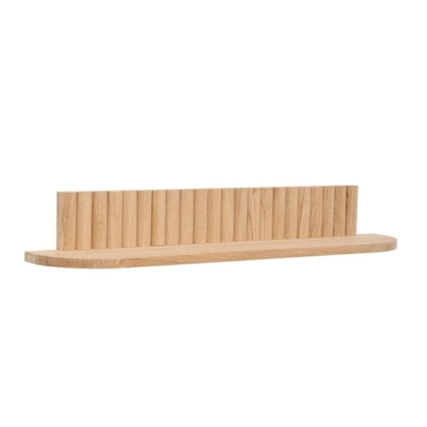 Wąska półka drewniana designerska Pillar 78x15x12, Oak - Andersen Furniture