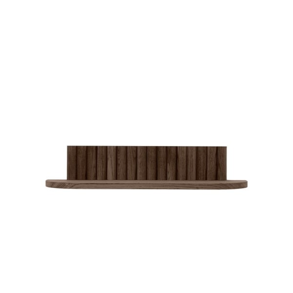 Wąska półka drewniana designerska Pillar 60x15x12, Smoked - Andersen Furniture
