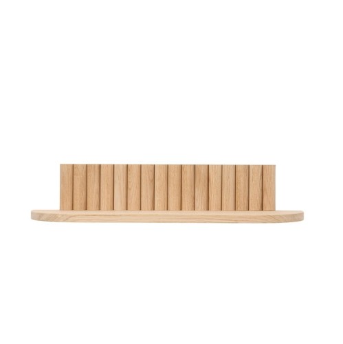 Wąska półka drewniana designerska Pillar 60x15x12, Oak - Andersen Furniture