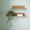 Wąska półka drewniana designerska Pillar 60x15x12, Oak - Andersen Furniture