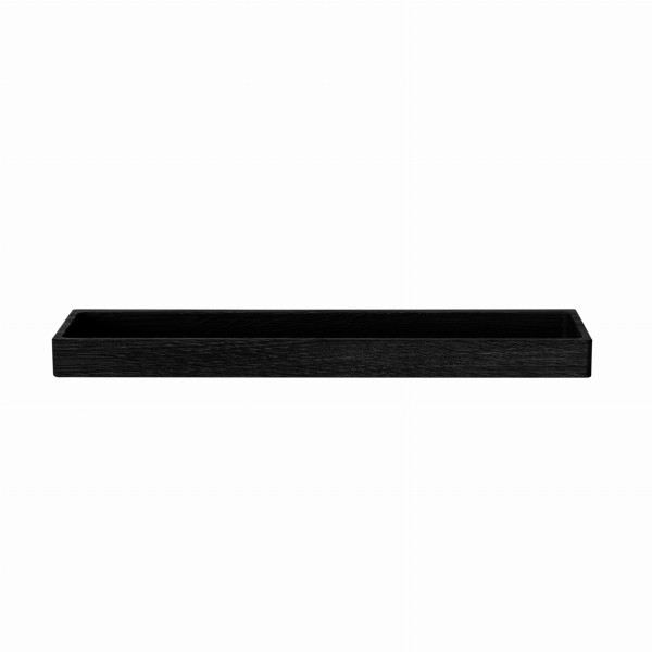 Wąska półka drewniana Sleek Shelf Beech 44, czarna - Andersen Furniture