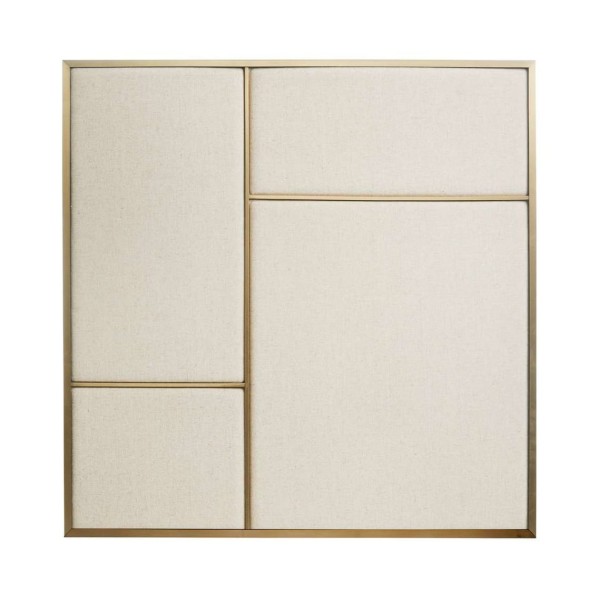 Tablica na notatki Nouveau Pin 62x62, Brass Canvas - PLEASE WAIT to be SEATED
