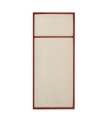 Tablica na notatki Nouveau Pin 27x62, Basque Red Canvas - PLEASE WAIT to be SEATED