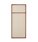 Tablica na notatki Nouveau Pin 27x62, Basque Red Canvas - PLEASE WAIT to be SEATED