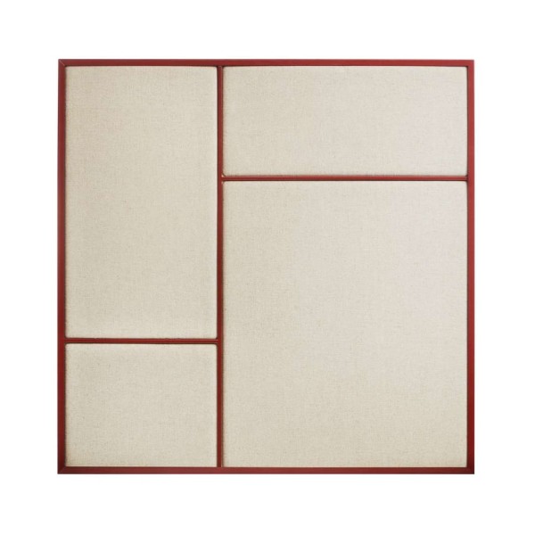 Tablica na notatki Nouveau Pin 62x62, Basque Red Canvas - PLEASE WAIT to be SEATED