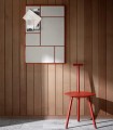 Tablica na notatki Nouveau Pin 89x62, Basque Red Canvas - PLEASE WAIT to be SEATED