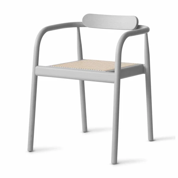 Designerskie krzesło z plecionym siedziskiem Ahm, Ash Grey - PLEASE WAIT to be SEATED