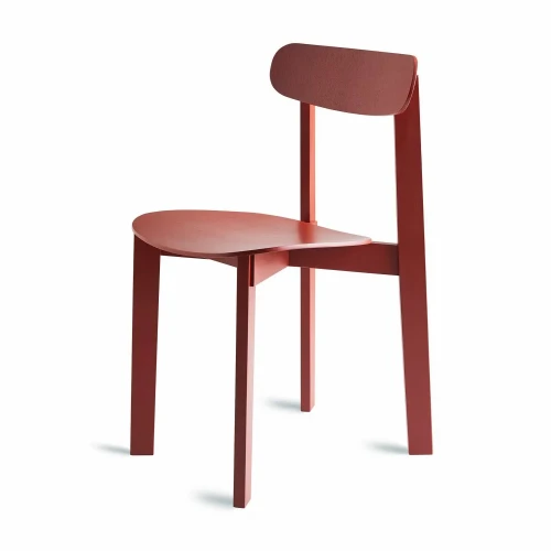 Nowoczesne krzesło drewniane Bondi jesionowe, Basque Red - PLEASE WAIT to be SEATED