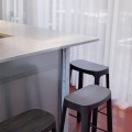 Hoker drewniany Crofton 78, czarny - PLEASE WAIT to be SEATED