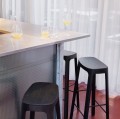 Hoker drewniany Crofton 65, czarny - PLEASE WAIT to be SEATED