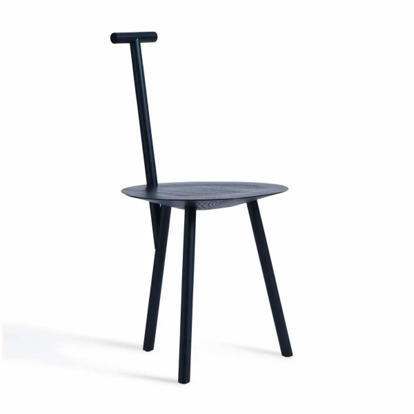 Minimalistyczne krzesło drewniane Spade, Navy Blue - PLEASE WAIT to be SEATED