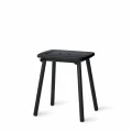 Stołek z jesionowym siedziskiem, Tubby Tube Black 45 - PLEASE WAIT to be SEATED