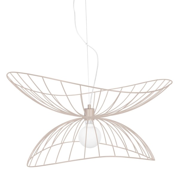 Metalowa lampa wisząca o falującym kształcie Ray 70, Mud - Globen Lighting
