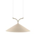 Designerska lampa wisząca Curve 50, beżowa - Globen Lighting