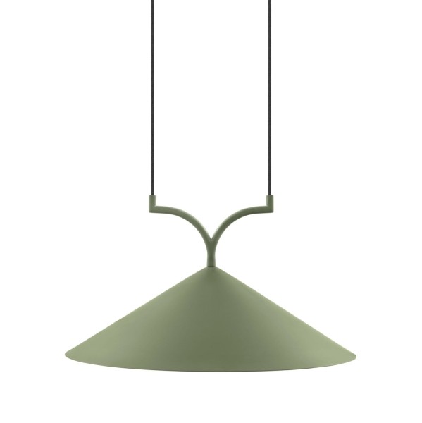 Designerska lampa wisząca Curve 50, zielona - Globen Lighting