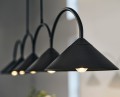 Designerska lampa wisząca Curve 5, czarna - Globen Lighting