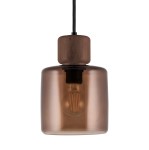 Brązowa szklana lampa wisząca Dot 23 - Globen Lighting
