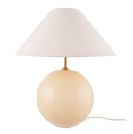 Lampa stołowa kula ze stożkowym kloszem Iris 45, kremowa - Globen Lighting