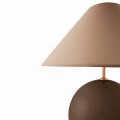 Lampa stołowa kula ze stożkowym kloszem Iris 35, Mocha - Globen Lighting