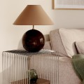 Lampa stołowa kula ze stożkowym kloszem Iris 35, Mocha - Globen Lighting