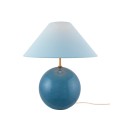 Lampa stołowa kula ze stożkowym kloszem Iris 35, Dove blue - Globen Lighting
