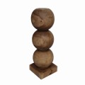 Postument dekoracyjny Bulb z drewna mahoniowego - UNC