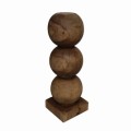 Postument dekoracyjny Bulb z drewna mahoniowego - UNC