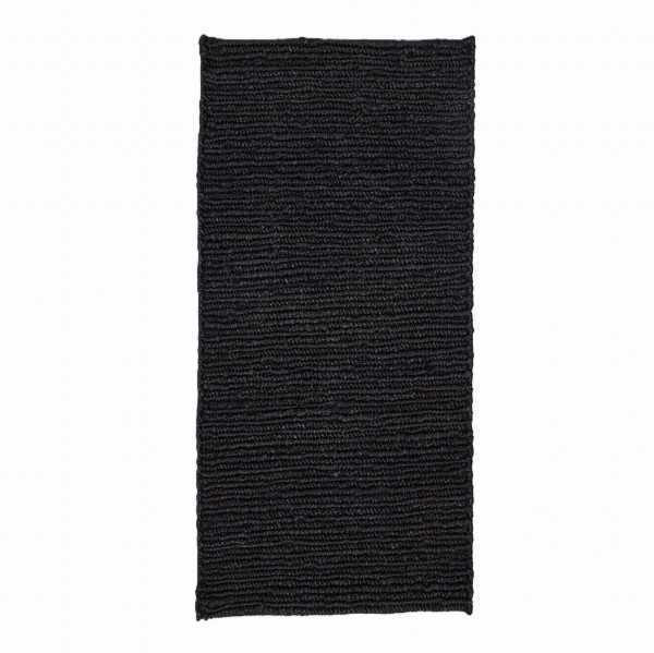 Dywanik z konopi Sumak 80x150, czarny - Tell Me More