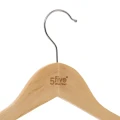 Drewniane wieszaki na ubrania 44,5 cm, 8 sztuk - 5five