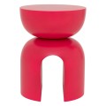 Designerski stolik drewniany Boje, różowy - UNC