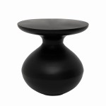 Stolik metalowy Tummy, czarny - UNC