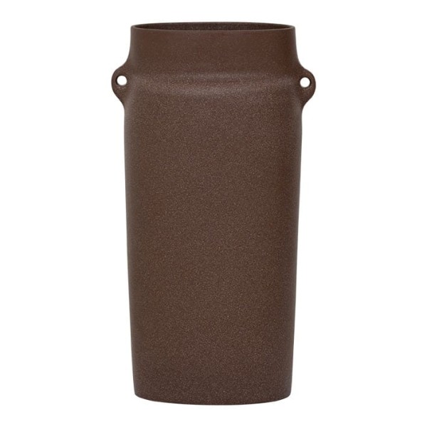Wazon ceramiczny Oreille, brązowy - UNC
