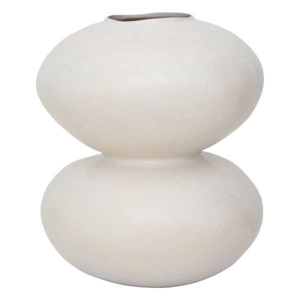 Duży wazon ceramiczny o organicznej formie Foss, złamana biel - UNC
