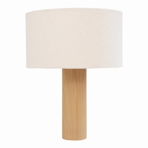 Prosta lampa stołowa Elyn z kloszem boucle - UNC